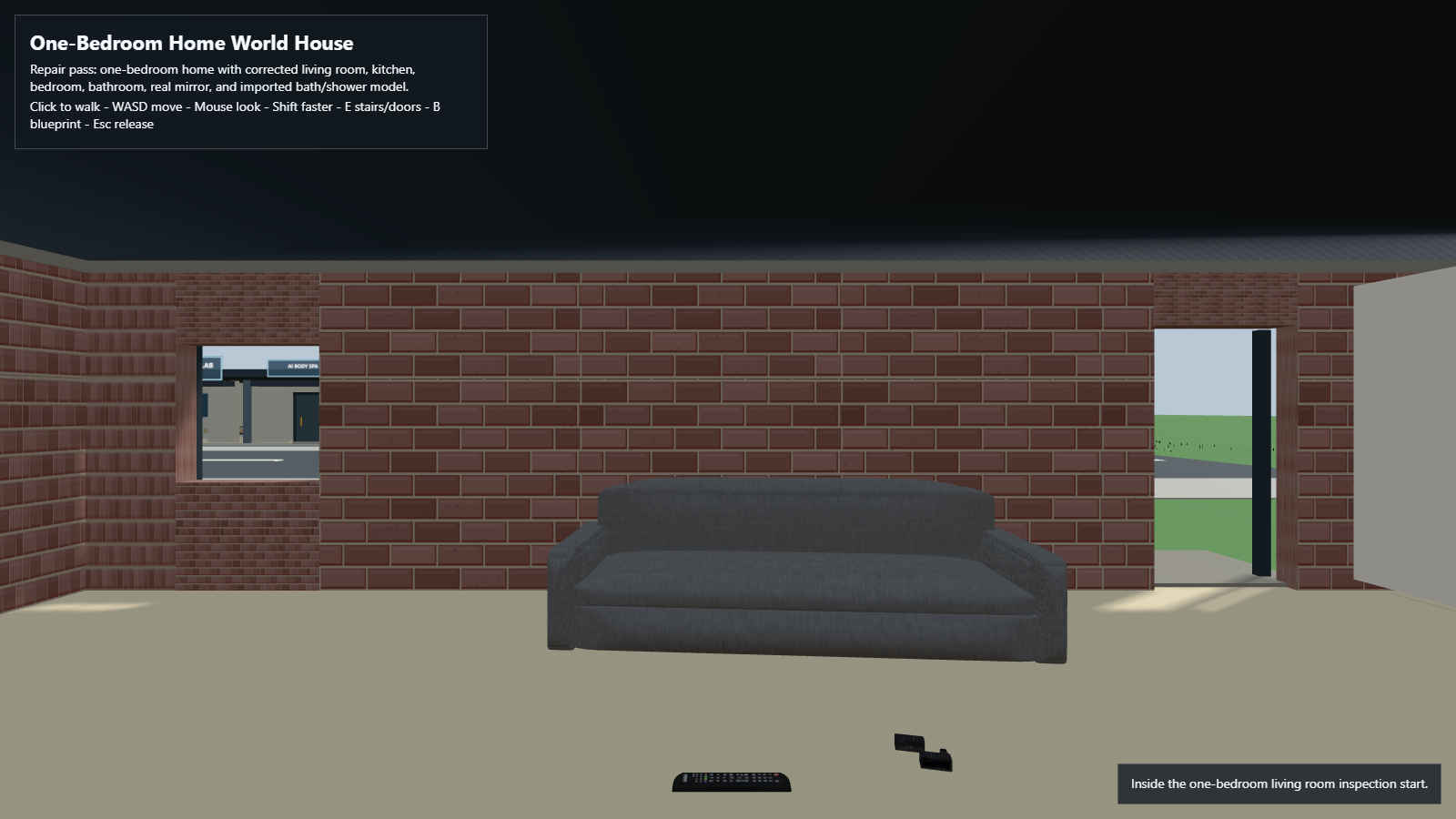 Current one-bedroom Kira Home World development prototype
